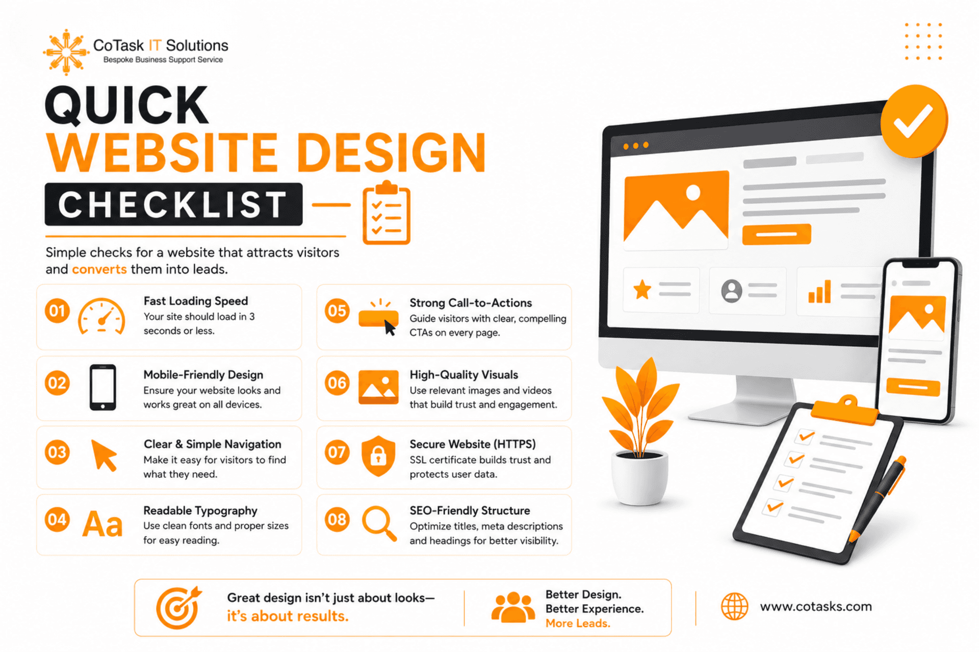 Quick website design checklist