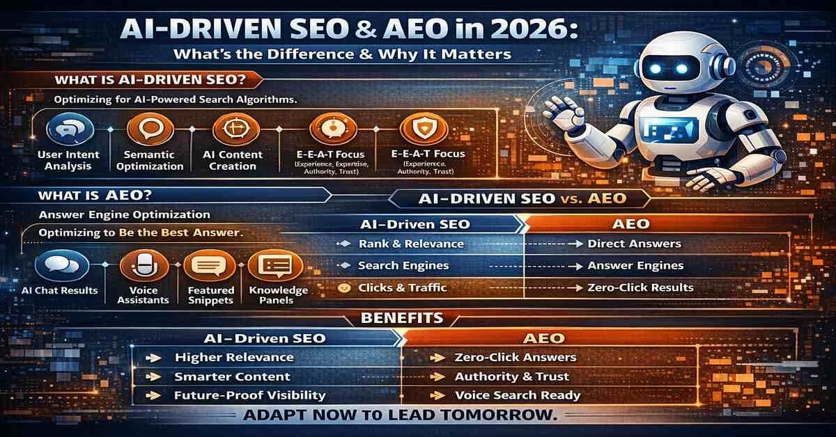 AI-Driven SEO & AEO: What's the Difference, What Are the Benefits, and Why It's Critical in 2026