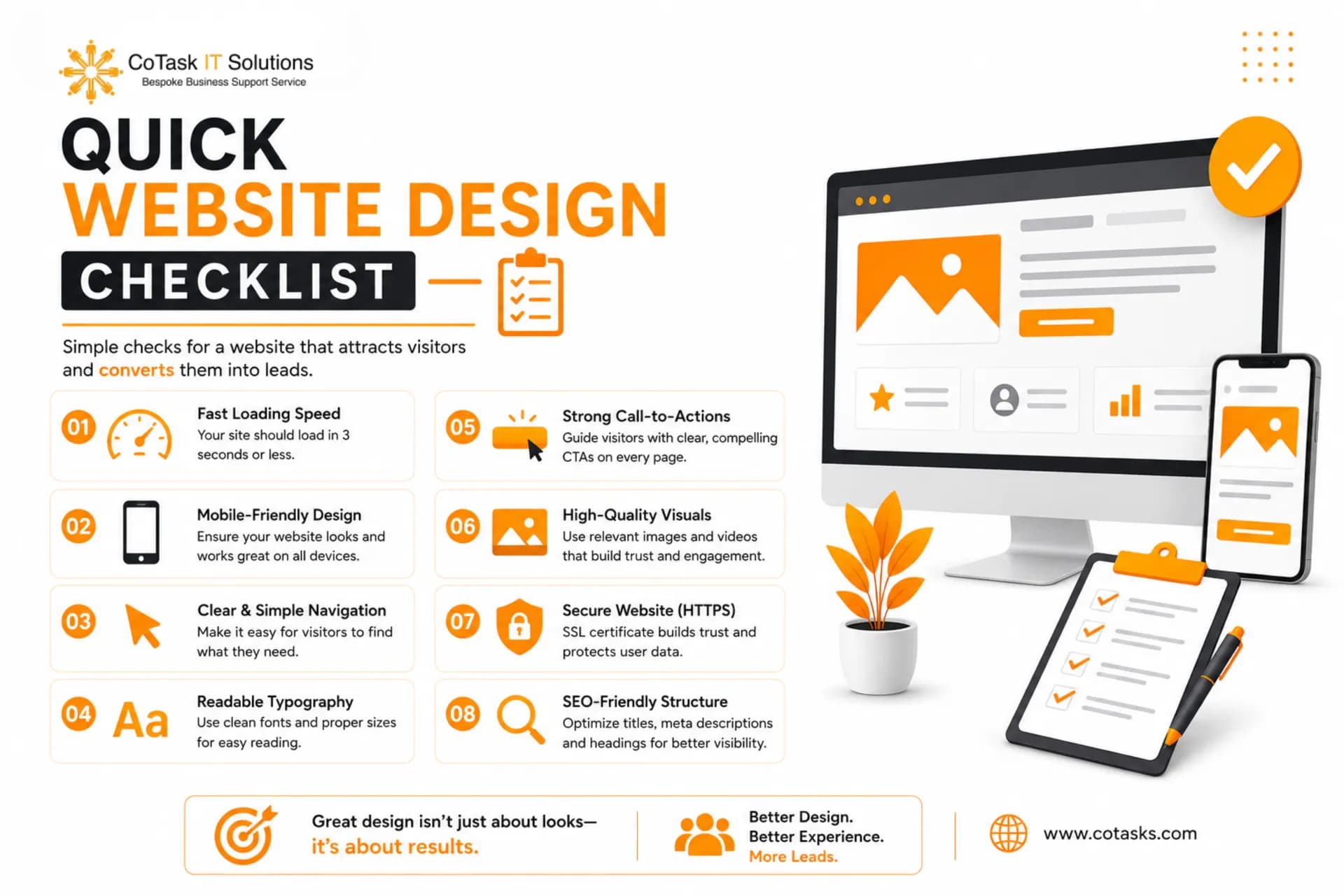 Quick website design checklist