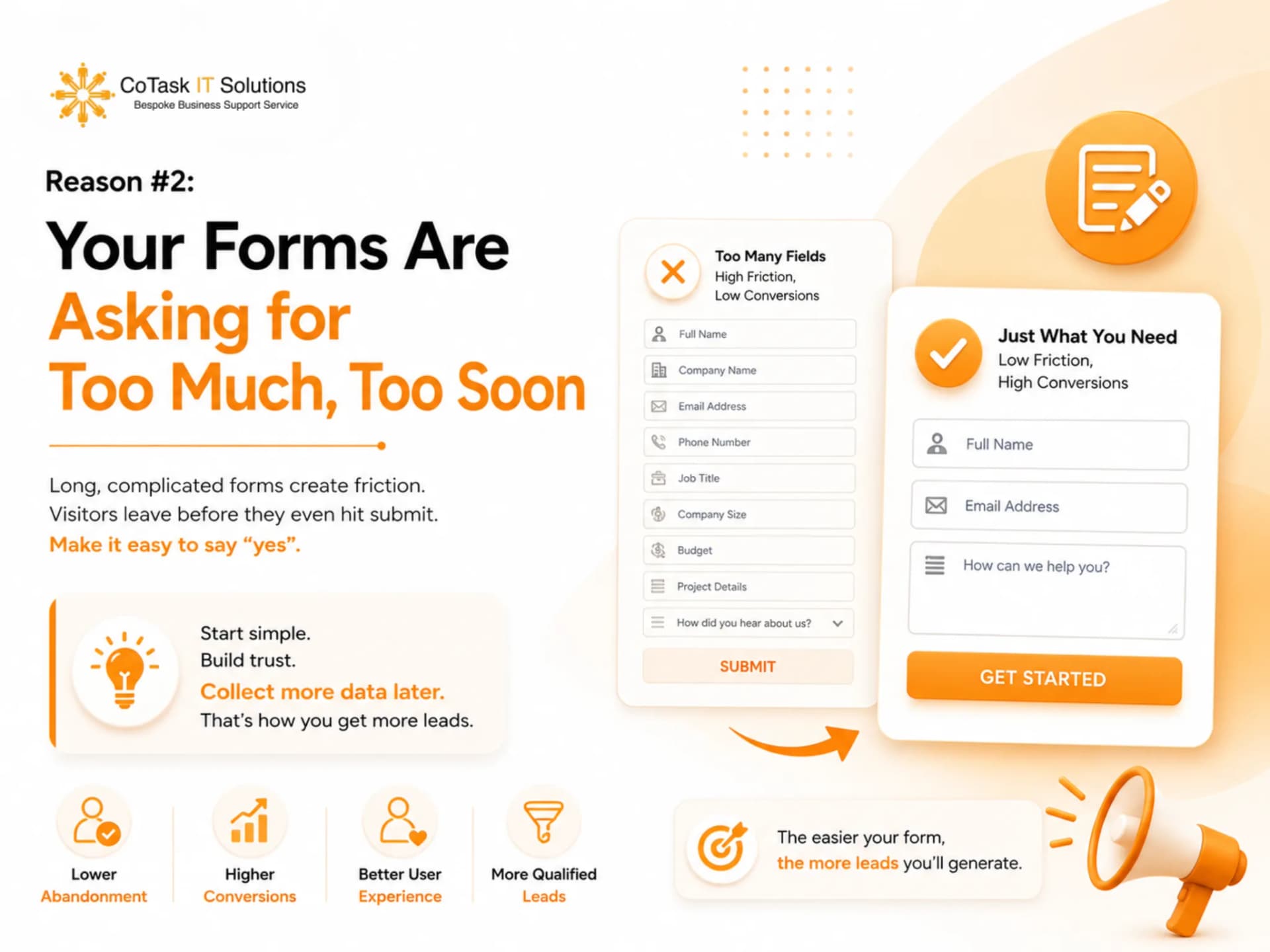 Reason #2: Your Forms Are Asking for Too Much, Too Soon